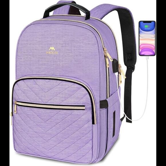 Laptop Backpack for Women, Anti Theft 15.6 inch College School Bookbag for Girls - Picture 1 of 7